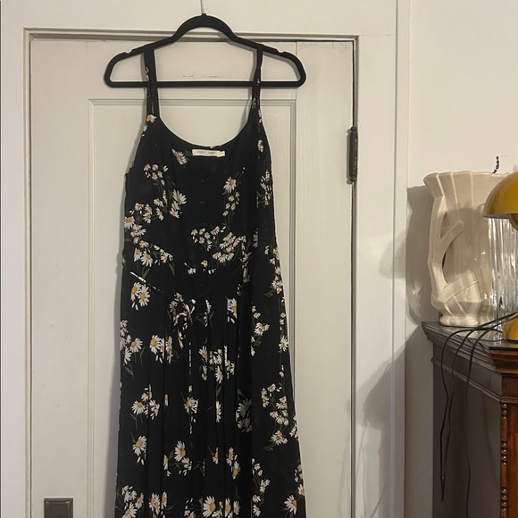 Christy Dawn black crepe daisy Nicks dress, size L - Picture 2 of 3